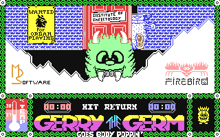 Gerry the Germ Title Screen